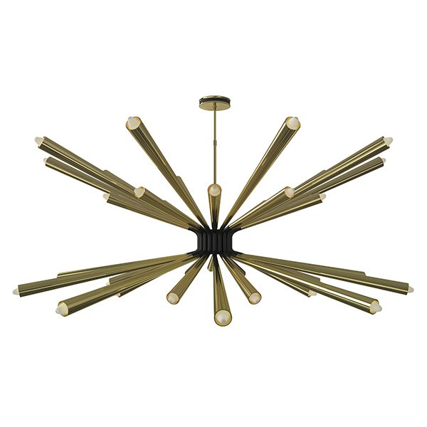 Люстра DORSEY Chandelier by DELIGHTFULL Латунь Черный Люстра DORSEY Chandelier by DELIGHTFULL Латунь Черный в Твери | Loft Concept