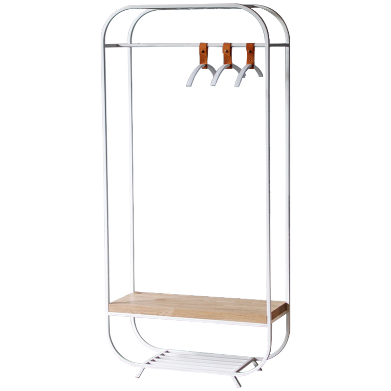 Рейл Franks Industrial Metal Rust Clothes Rail Белый Древесина в Твери | Loft Concept 