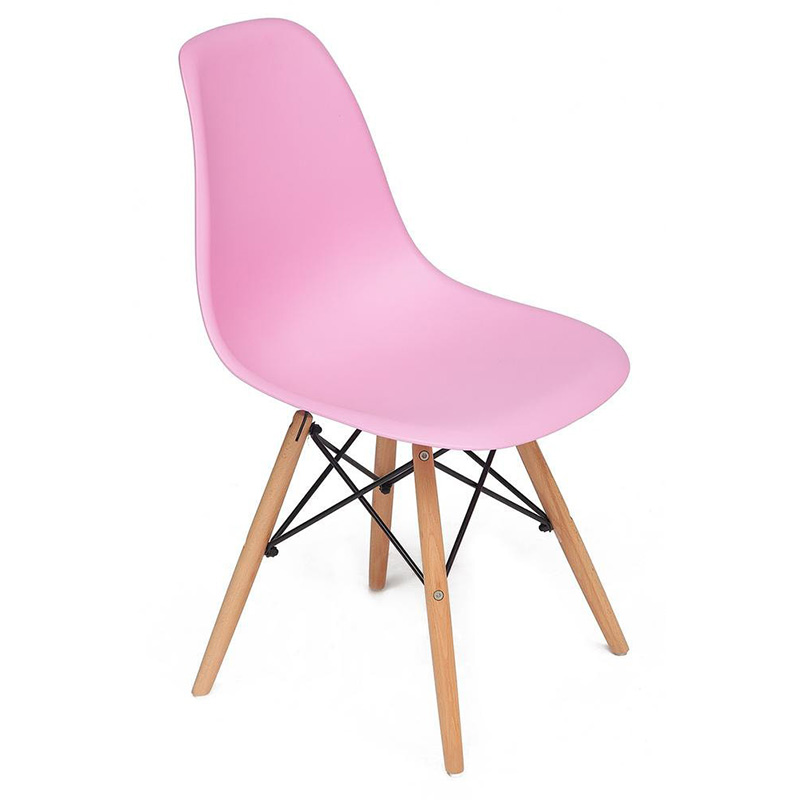 Стул DSW pink Розовый Древесина Стул DSW pink Розовый Древесина в Твери | Loft Concept