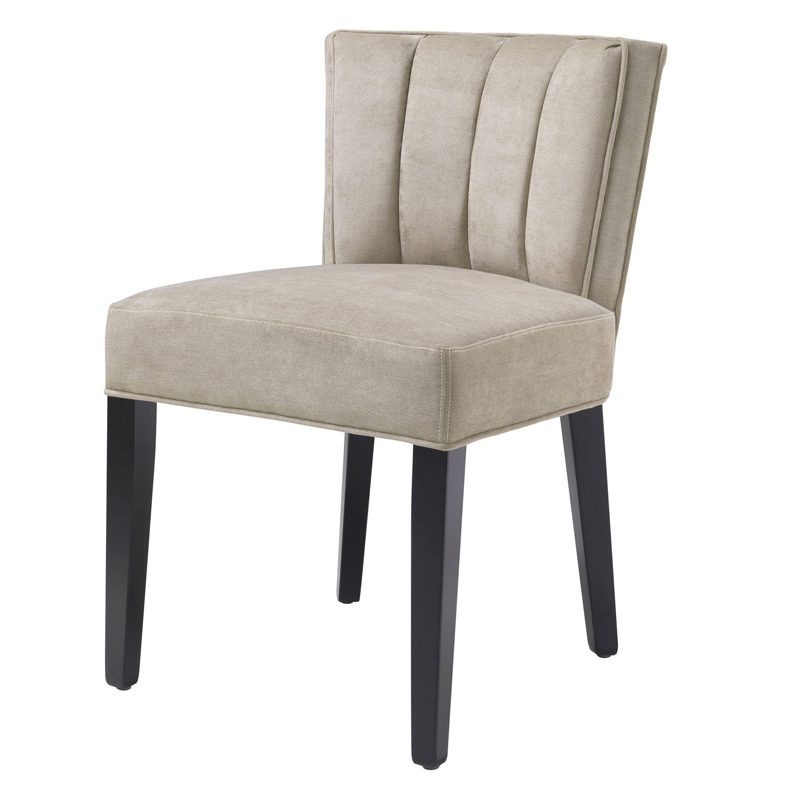 Стул Eichholtz Dining Chair Windhaven Greige Бежево-серый Черный Стул Eichholtz Dining Chair Windhaven Greige Бежево-серый Черный в Твери | Loft Concept