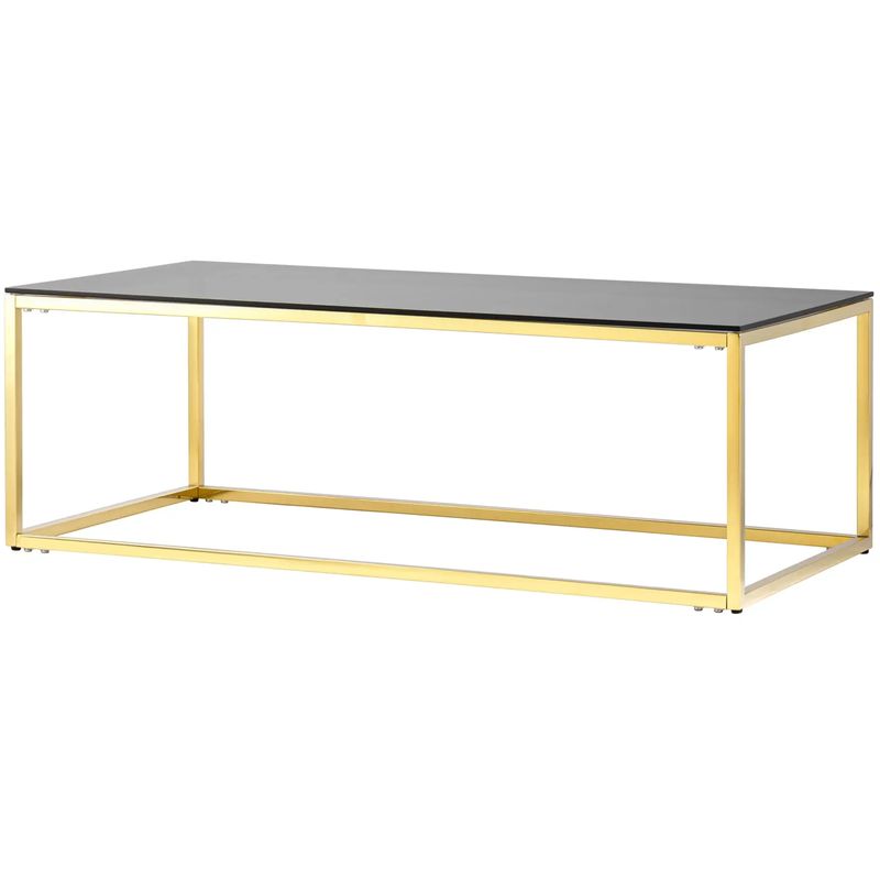 Столик кофейный Cassiani Collection Gold Золотой Стекло Смок Столик кофейный Cassiani Collection Gold Золотой Стекло Смок в Твери | Loft Concept