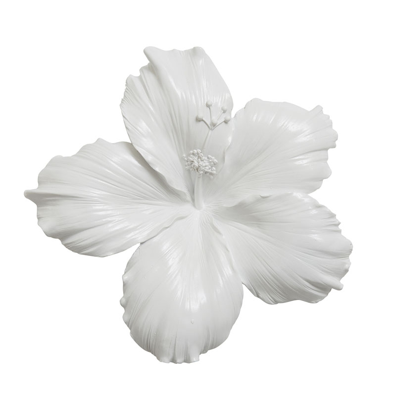 Аксессуар на стену Decor Flowers Hibiscus Белый Аксессуар на стену Decor Flowers Hibiscus Белый в Твери | Loft Concept