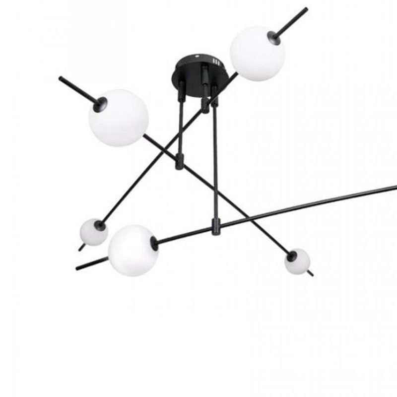 Люстра Balance Beads Libra 60 см Черный Белый Люстра Balance Beads Libra 60 см Черный Белый в Твери | Loft Concept