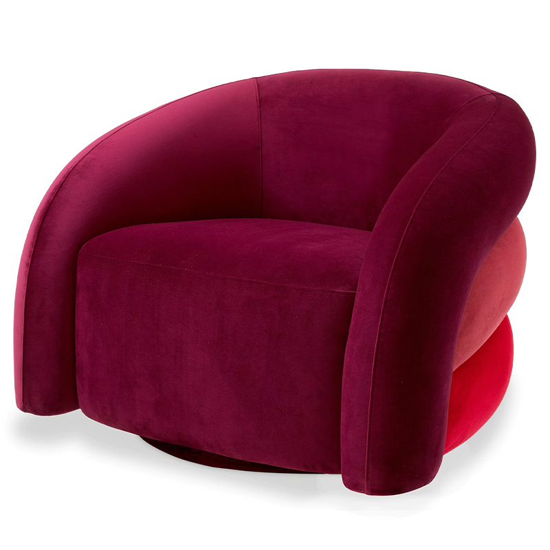 Кресло Eichholtz Chair Novelle Bordeaux Red Velvet Бургундский красный Коралловый Красный Кресло Eichholtz Chair Novelle Bordeaux Red Velvet Бургундский красный Коралловый Красный в Твери | Loft Concept