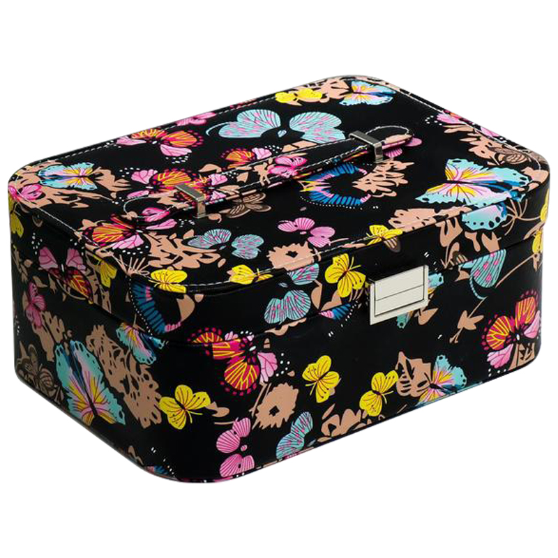 Шкатулка Butterflies Jewerly Organizer Box Черный Мульти Шкатулка Butterflies Jewerly Organizer Box Черный Мульти в Твери | Loft Concept