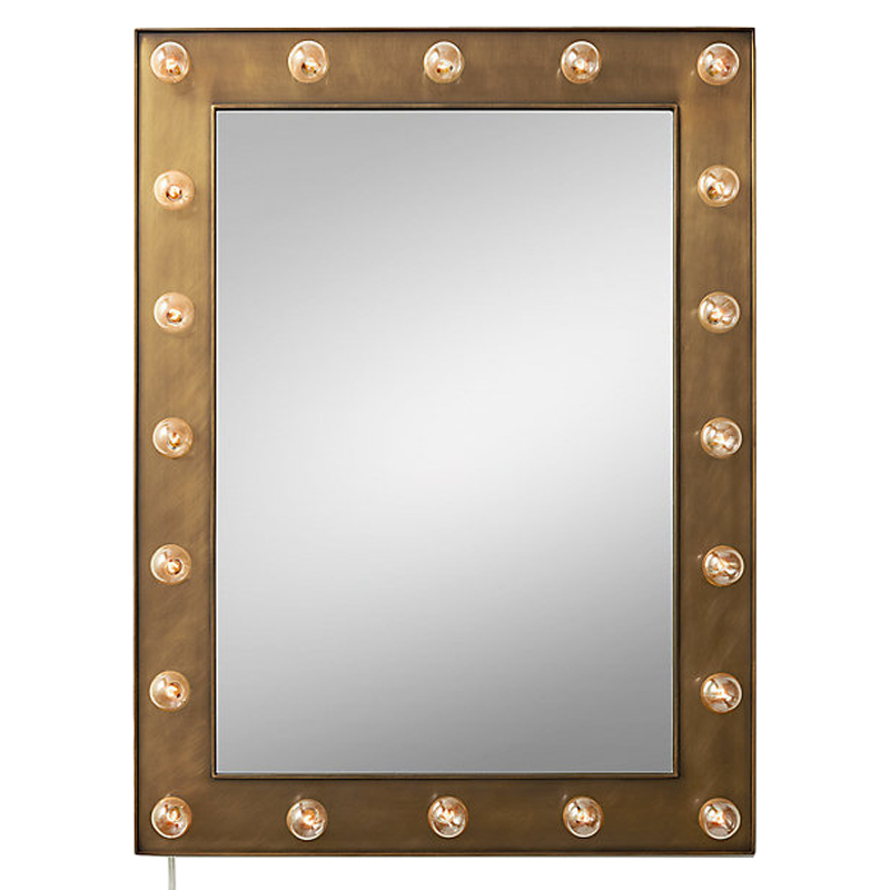 Зеркало с подсветкой Restoration Hardware ILLUMINATED Mirror brass Латунь сатинированная Зеркало с подсветкой Restoration Hardware ILLUMINATED Mirror brass Латунь сатинированная в Твери | Loft Concept