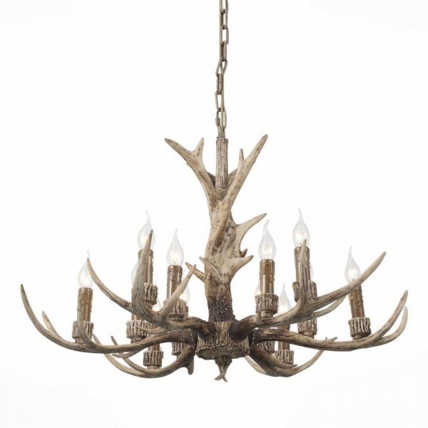 Люстра Hornland Chandelier 12 Коричневый Люстра Hornland Chandelier 12 Коричневый в Твери | Loft Concept