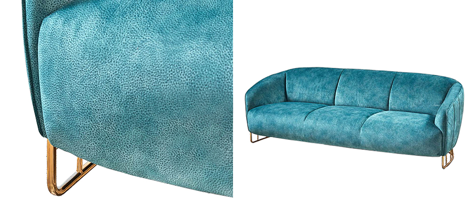 Диван Turquoise Ripples Sofa Диван Turquoise Ripples Sofa - Loft-Concept в Твери