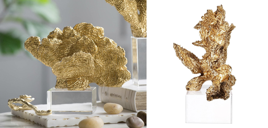 Статуэтка Gold Coral Fan Статуэтка Gold Coral Fan - Loft-Concept в Твери