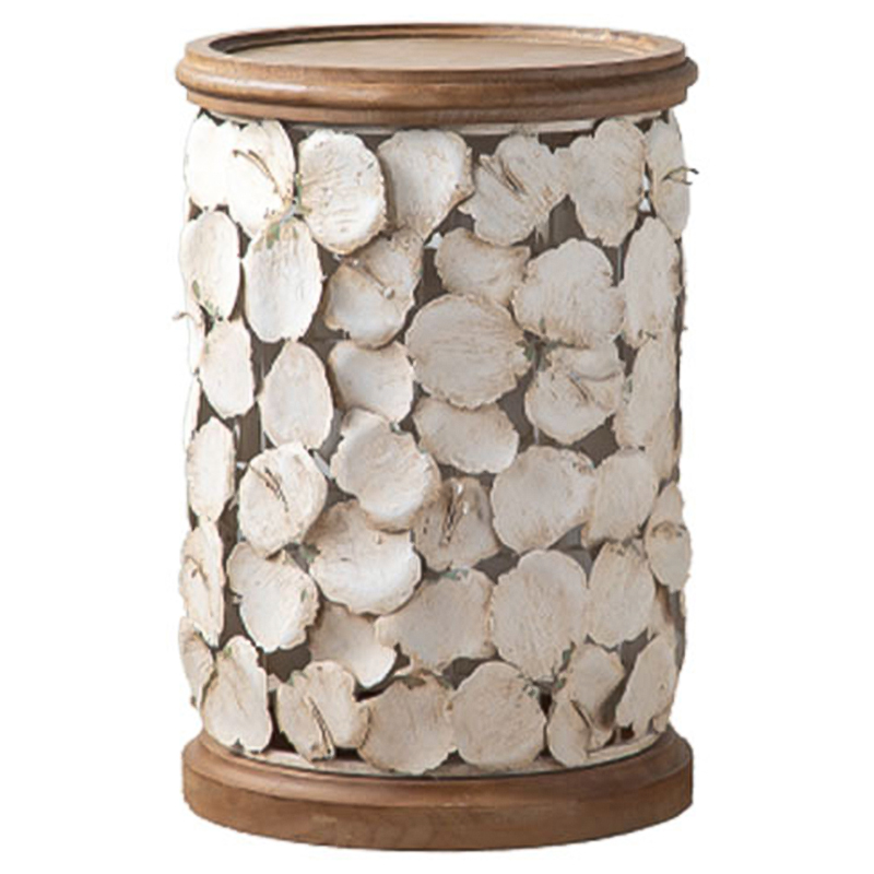 Приставной стол Metal Petals Side Table Бежевый Древесина Приставной стол Metal Petals Side Table Бежевый Древесина в Твери | Loft Concept