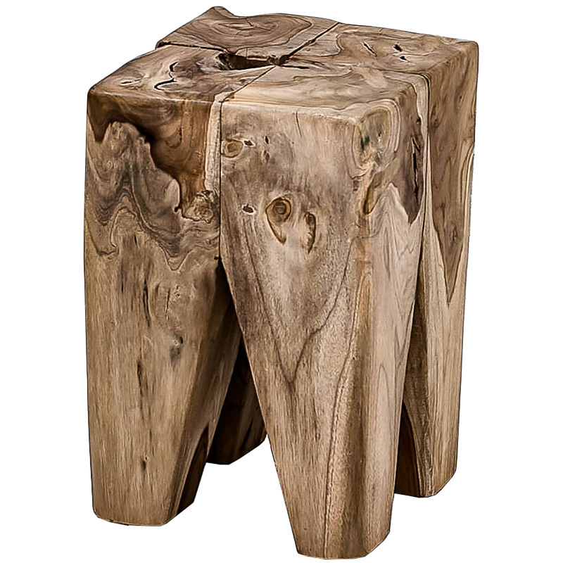 Приставной стол Kuenring Cube Side Table Коричневый Приставной стол Kuenring Cube Side Table Коричневый в Твери | Loft Concept