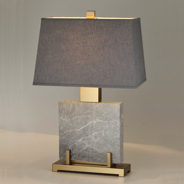 Настольная лампа Table lamp marble Grey Серый Настольная лампа Table lamp marble Grey Серый в Твери | Loft Concept