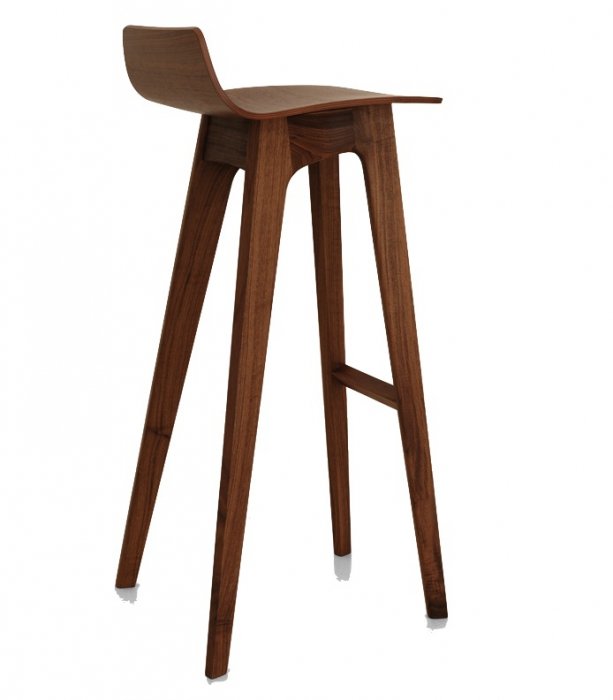 Барный стул Morph Bar Stool Грецкий орех Белый дуб Барный стул Morph Bar Stool Грецкий орех Белый дуб в Твери | Loft Concept