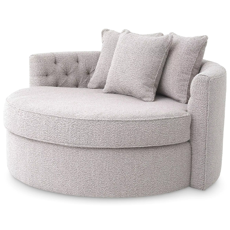 Диван Eichholtz Sofa Carlita Bouclé Grey Серый Диван Eichholtz Sofa Carlita Bouclé Grey Серый в Твери | Loft Concept