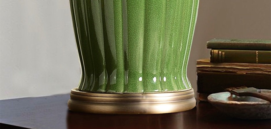 Настольная керамическая лампа Water Lily Настольная керамическая лампа Water Lily - Loft-Concept в Твери