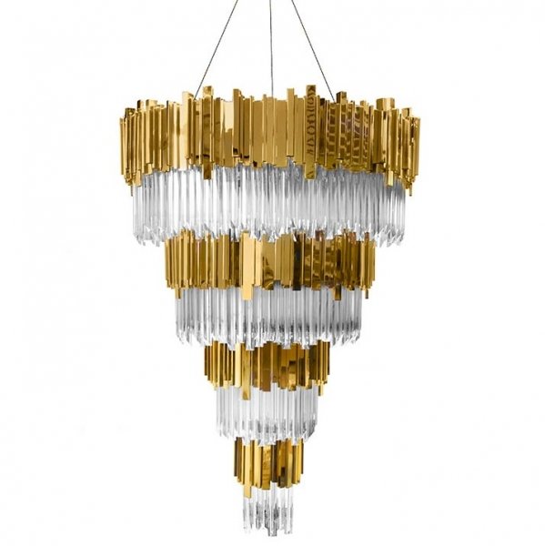 Люстра Luxxu by Covet Lounge EMPIRE Suspension Глянцевое золото Прозрачное Стекло Люстра Luxxu by Covet Lounge EMPIRE Suspension Глянцевое золото Прозрачное Стекло в Твери | Loft Concept