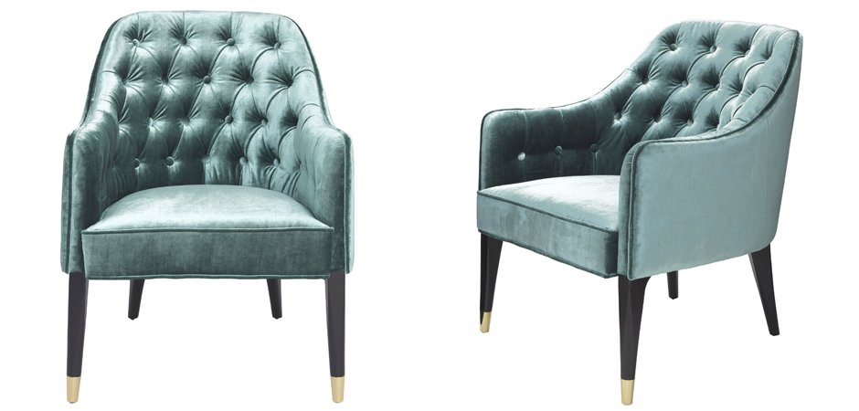 Кресло Eichholtz Chair Cyrus Turquoise Кресло Eichholtz Chair Cyrus Turquoise - Loft-Concept в Твери