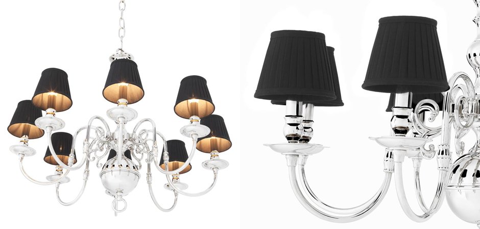 Люстра Eichholtz Chandelier Bourbon Nickel - Loft-Concept в Твери