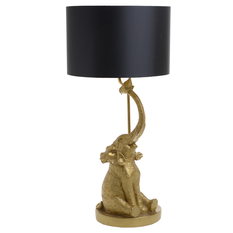 Настольная лампа Cheerful Elephant Table lamp Золотой Черный Настольная лампа Cheerful Elephant Table lamp Золотой Черный в Твери | Loft Concept