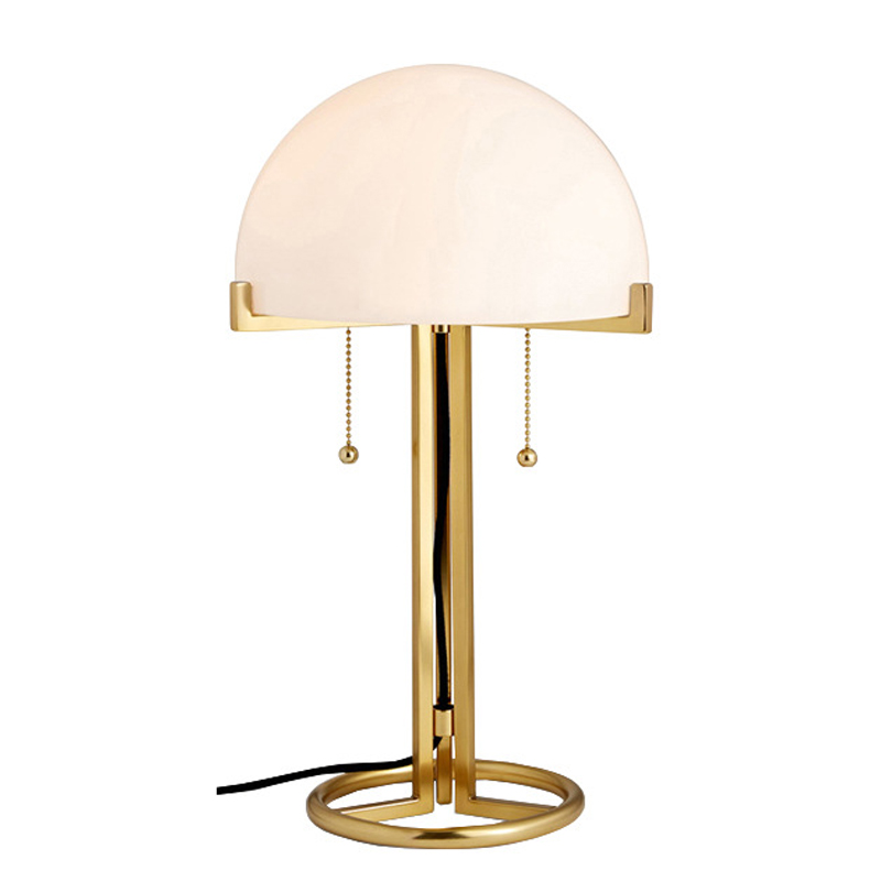 Настольная лампа White Dome Table Lamp Глянцевое золото Белый Настольная лампа White Dome Table Lamp Глянцевое золото Белый в Твери | Loft Concept