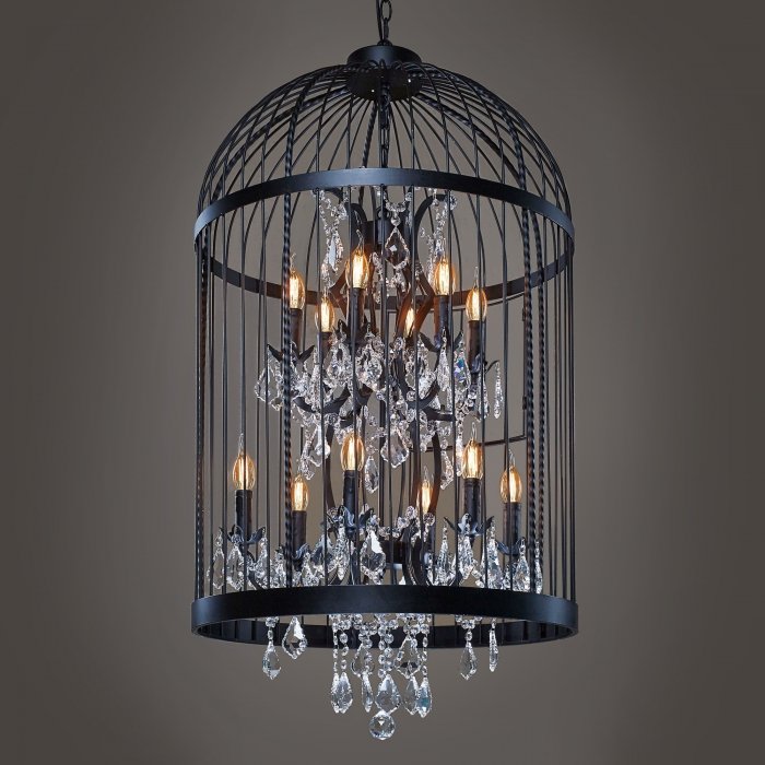 Люстра Steampunk Birdcage Chandelier 60 black Черный Люстра Steampunk Birdcage Chandelier 60 black Черный в Твери | Loft Concept