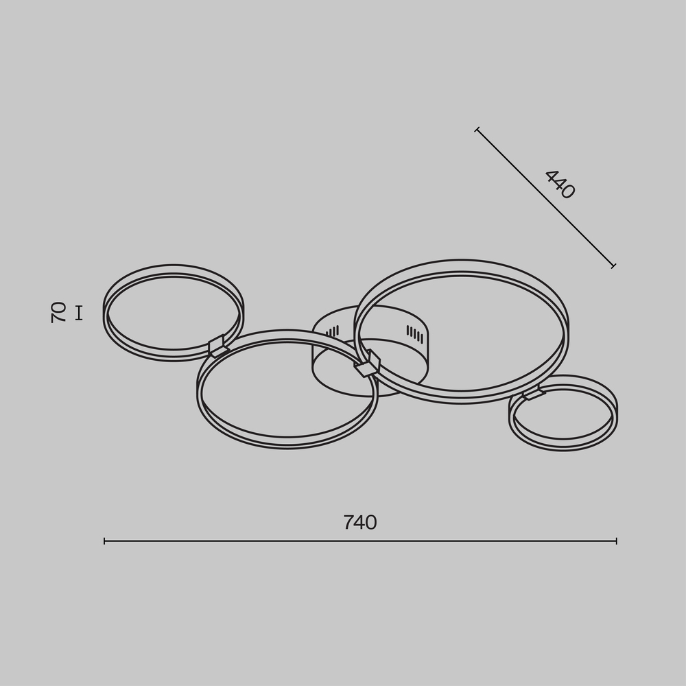 Потолочный светильник Olympia 3000-4000К 39Вт в Твери