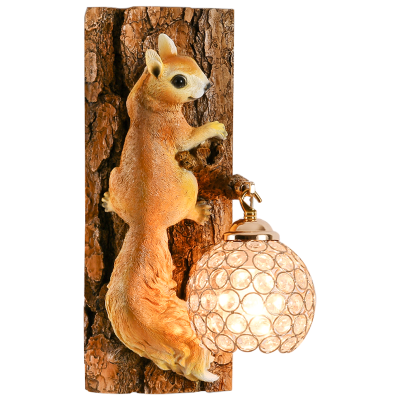 Бра для детской Белка на дереве Squirrel Wall Lamp Коричневый Оранжевый Латунь Бра для детской Белка на дереве Squirrel Wall Lamp Коричневый Оранжевый Латунь в Твери | Loft Concept