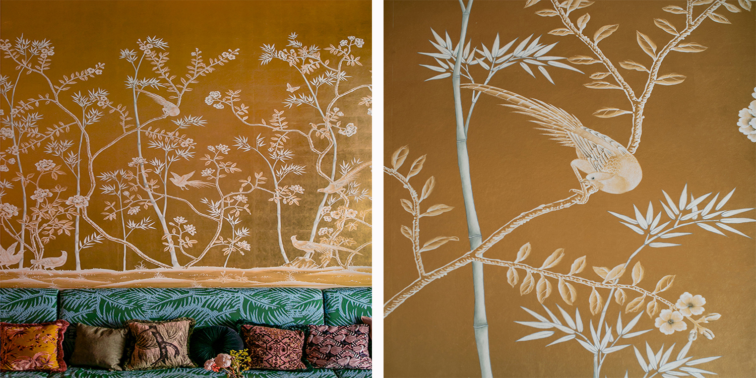 Обои ручная роспись Portobello Deep Rich Gold II - фото №1