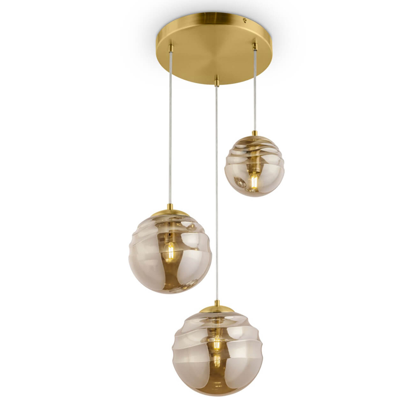 Люстра Oswald brass Латунь Янтарный Люстра Oswald brass Латунь Янтарный в Твери | Loft Concept