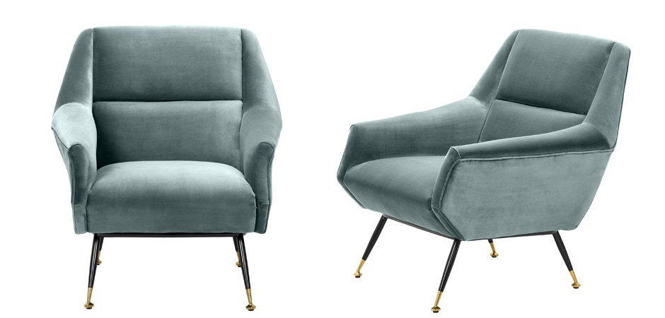 Кресло Eichholtz Chair Exile Turquoise Кресло Eichholtz Chair Exile Turquoise - Loft-Concept в Твери
