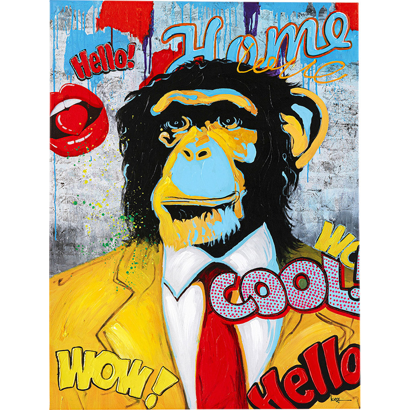 Картина Monkey multicolor Мульти Картина Monkey multicolor Мульти в Твери | Loft Concept