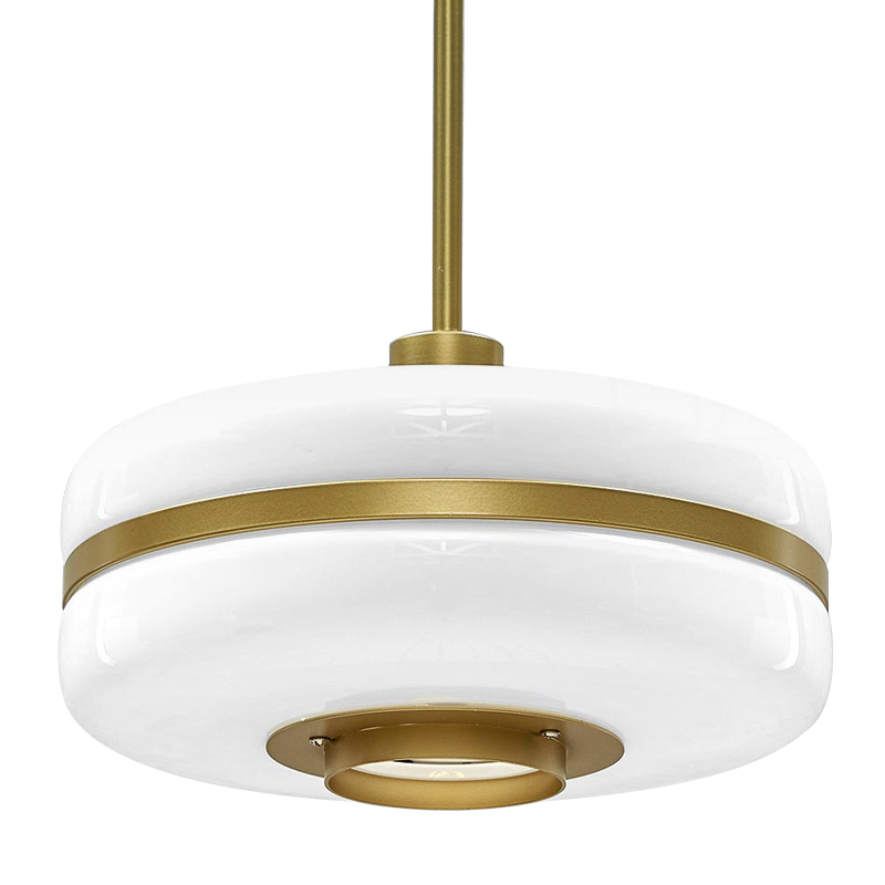 Подвесной светильник BERT FRANK Pendant Lamp Белый Белый Золотой Подвесной светильник BERT FRANK Pendant Lamp Белый Белый Золотой в Твери | Loft Concept