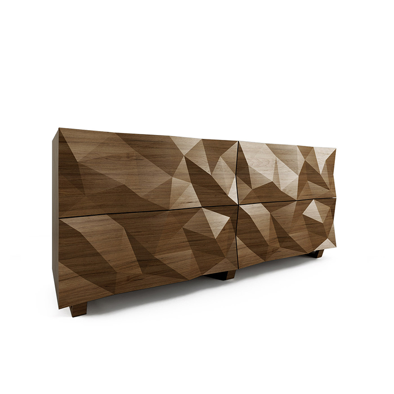 Комод с большими угловыми фигурами, 2 уровня Geometric Greece Комод с большими угловыми фигурами, 2 уровня Geometric Greece в Твери | Loft Concept