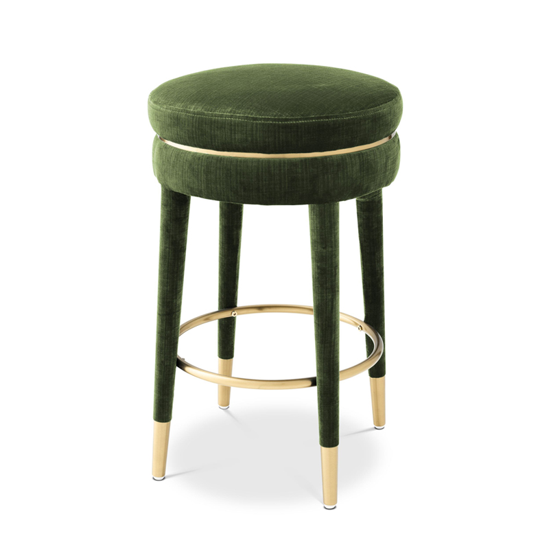 Полубарный стул Eichholtz Counter Stool Parisian green Зеленый Латунь Полубарный стул Eichholtz Counter Stool Parisian green Зеленый Латунь в Твери | Loft Concept