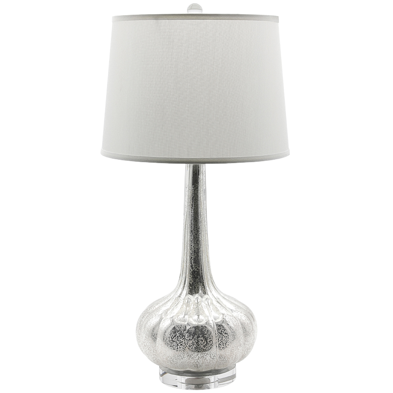 Настольная лампа Regina Andrew Antiqued Glass Table Lamp Серебряный Белый Настольная лампа Regina Andrew Antiqued Glass Table Lamp Серебряный Белый в Твери | Loft Concept