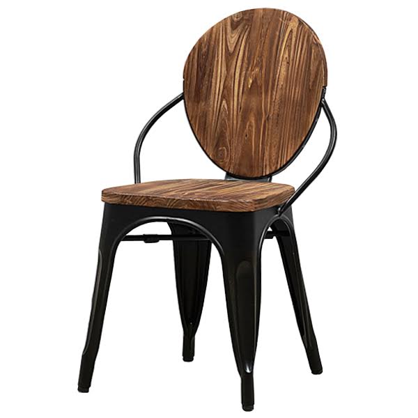 Стул Tolix chair Wooden Black Дуб темный Черный Стул Tolix chair Wooden Black Дуб темный Черный в Твери | Loft Concept