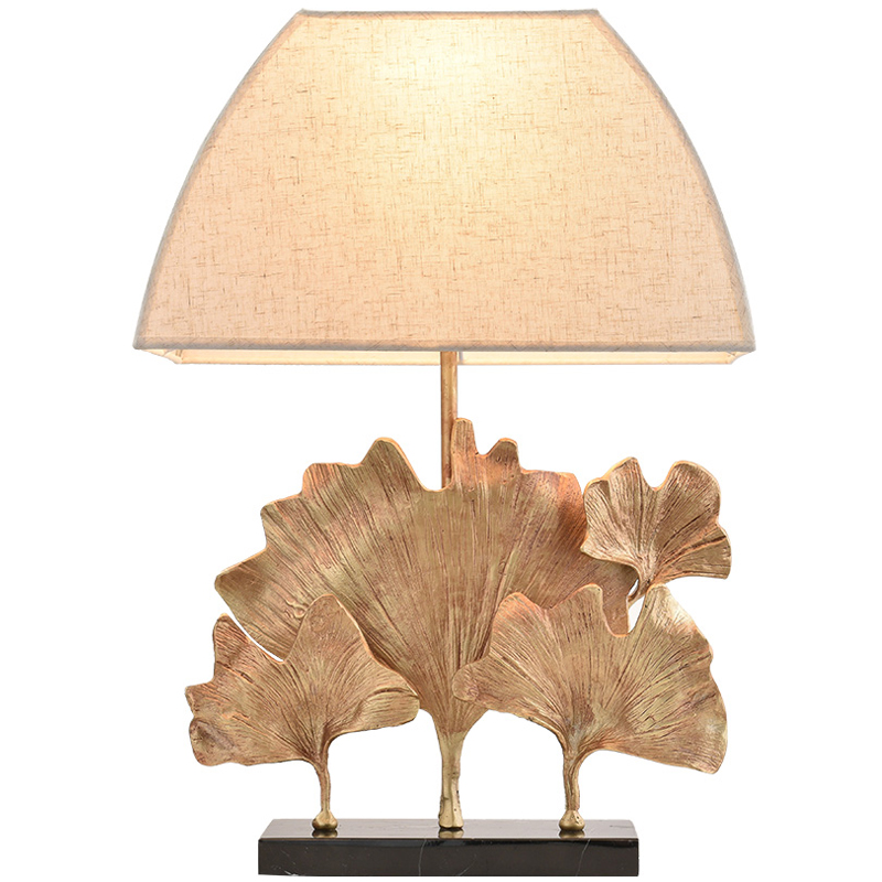 Настольная лампа Ginkgo Table lamp Молочный Латунь Черный Настольная лампа Ginkgo Table lamp Молочный Латунь Черный в Твери | Loft Concept