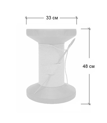 Дизайнерский табурет Thread Reel Wooden Stool в Твери