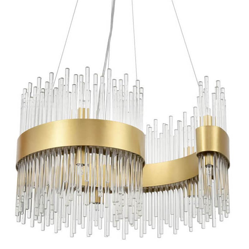 Люстра Nembus Chandelier 50 gold Прозрачный (Transparent) Золотой Люстра Nembus Chandelier 50 gold Прозрачный (Transparent) Золотой в Твери | Loft Concept