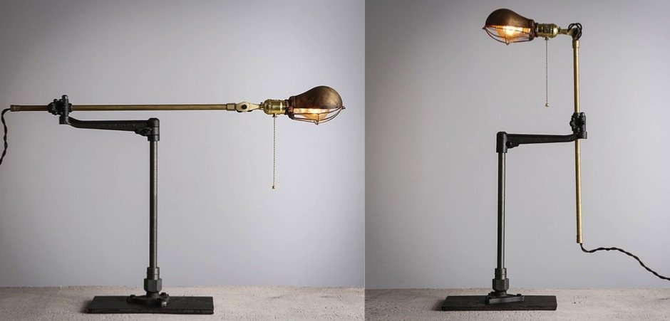Настольный светильник Steampunk Extension Pole Table Настольный светильник Steampunk Extension Pole Table - Loft-Concept в Твери