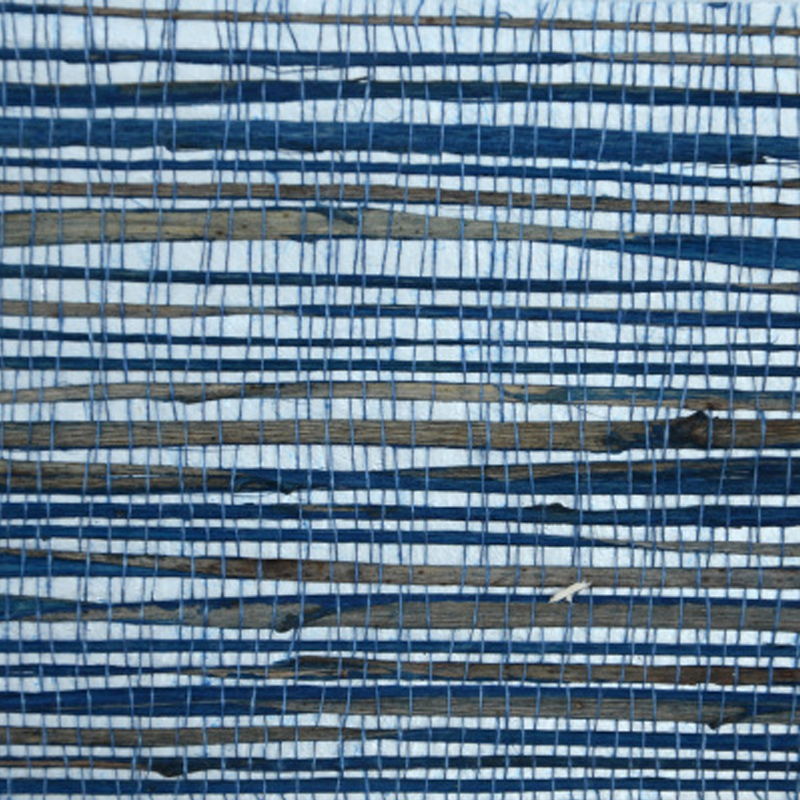 Обои-Соломка из Рафии Синий цвет Raffia Wallpaper Blue II Синий Обои-Соломка из Рафии Синий цвет Raffia Wallpaper Blue II Синий в Твери | Loft Concept