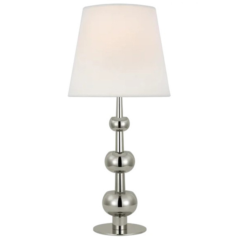 Настольная лампа Trevino Silver Table Lamp Белый Серебряный Настольная лампа Trevino Silver Table Lamp Белый Серебряный в Твери | Loft Concept