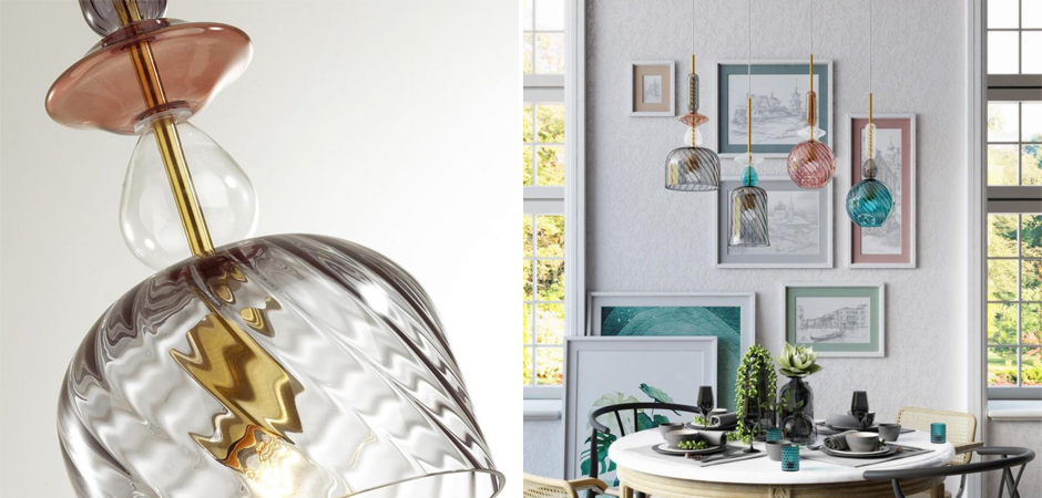 Подвесной Geometry Glass Коричневый Подвесной Geometry Glass Коричневый - Loft-Concept в Твери
