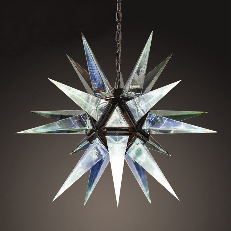 Люстра Rock Сrystal Star Chandelier GOLD Черный Люстра Rock Сrystal Star Chandelier GOLD Черный в Твери | Loft Concept