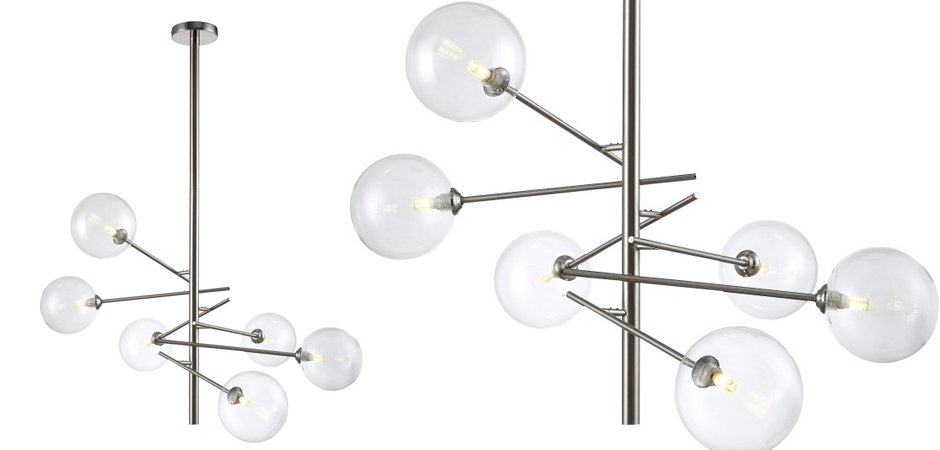 Люстра Gallotti & Radice Straight Nickel 6 Люстра Gallotti & Radice Straight Nickel 6 - Loft-Concept в Твери