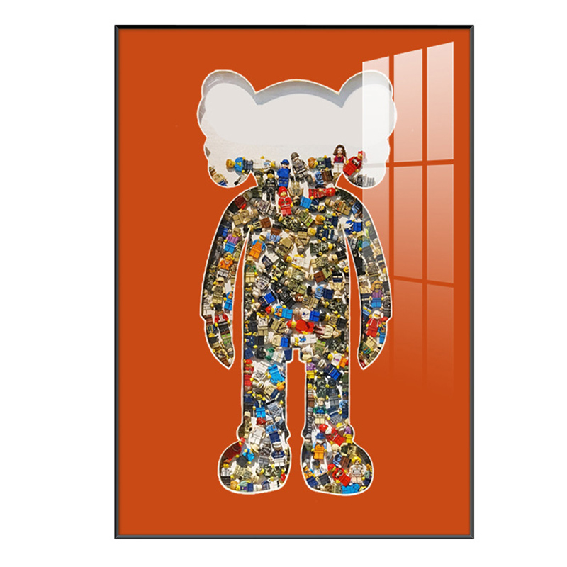 Постер Bearbrick Red Мульти Постер Bearbrick Red Мульти в Твери | Loft Concept