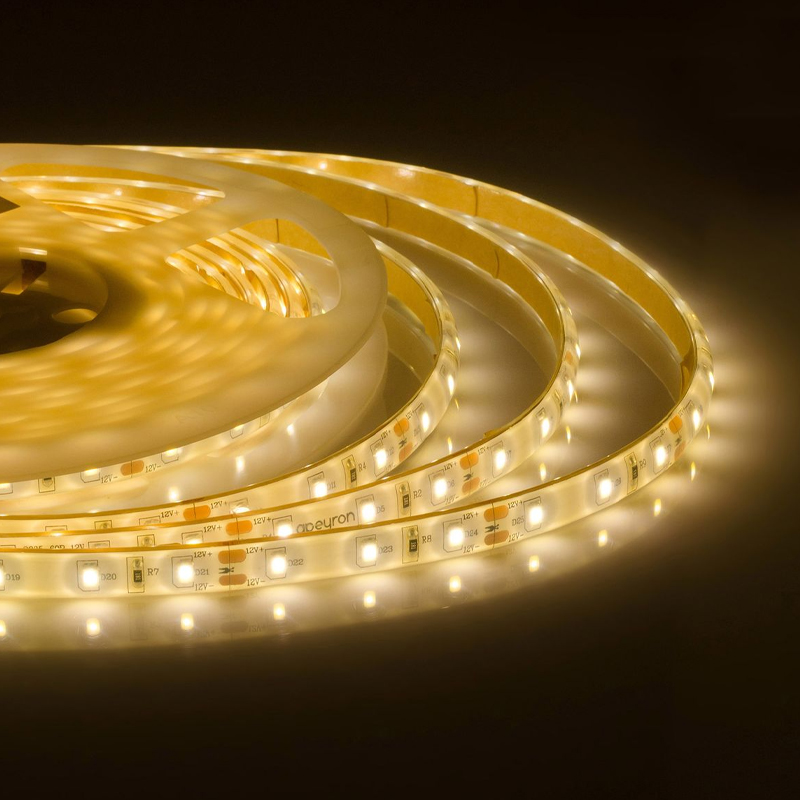 Светодиодная влагозащищенная лента 6W/m 60LED/m 2835SMD теплый белый 5M Белый в Твери | Loft Concept 
