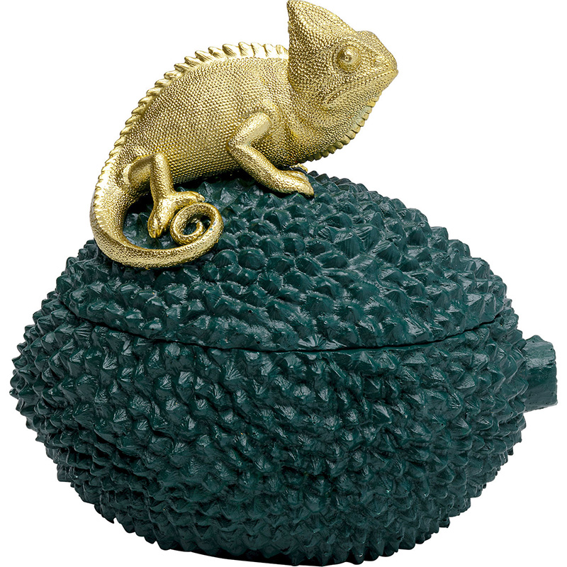 Шкатулка Lizard Зеленый Золотой Шкатулка Lizard Зеленый Золотой в Твери | Loft Concept