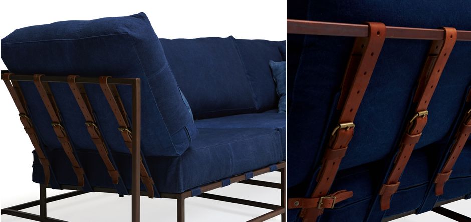 Диван Kenn X Miller sofa Indigo and copper denim Диван Kenn X Miller sofa Indigo and copper denim - Loft-Concept в Твери