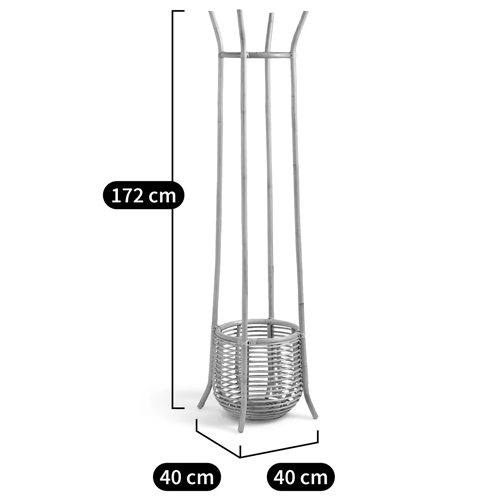 Напольная вешалка с корзиной из ротанга Trina Wicker Floor Hanger Напольная вешалка с корзиной из ротанга Trina Wicker Floor Hanger в Твери